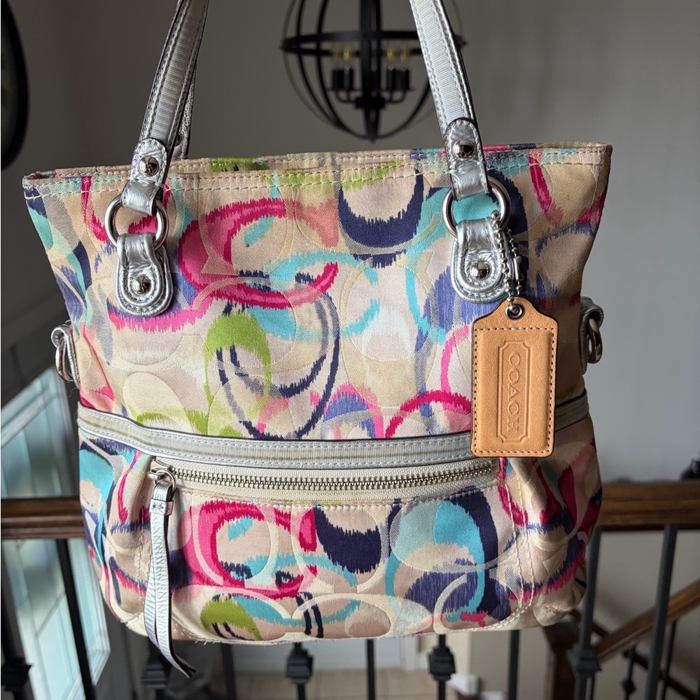 Coach Multicolor Canvas Shoulder Bag